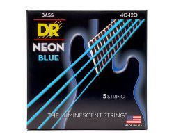 DR Strings Neon Blue NBB5-40